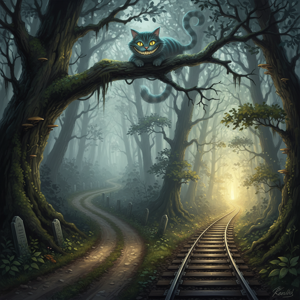 A fork in the road in a forest, symbolizing the importance of choosing a path based on personal financial goals.